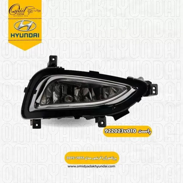 پرژکتور راست هیوندای آزرا گرنجور مدل 2012-2015 کد 922023v010 استوک
